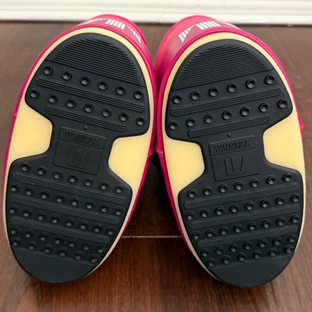 NWT Moon Boot Icon Nylon Boots in Bougainvillea/ Hot Pink Size 7 - Picture 12 of 17